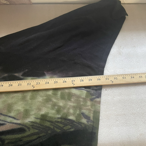 Adore Cardigan Women Small Black Peacock Feather Asymmetrical Hem Open Front - Picture 9 of 11